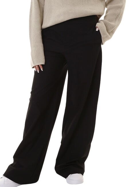 CALVIN KLEIN CK JEANS Pantaloni con gamba larga ck black - Pantaloni Donna