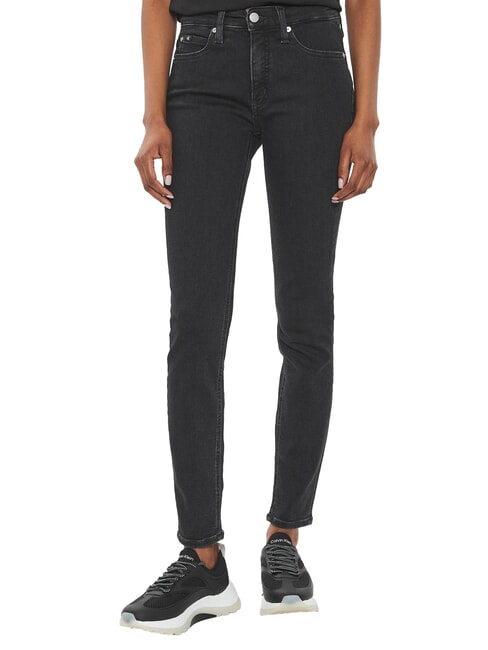 CALVIN KLEIN CK JEANS Jeans mid rise skinny fit denim black - Jeans Donna
