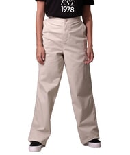 CALVIN KLEIN CK JEANS Pantaloni cargo brushed in cotone pelican - Pantaloni Donna - 1