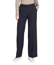 CALVIN KLEIN CK Pantaloni gessati a gamba larga - Pantaloni Donna