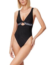 CALVIN KLEIN CK Costume intero nastri logati - Costumi da bagno Donna