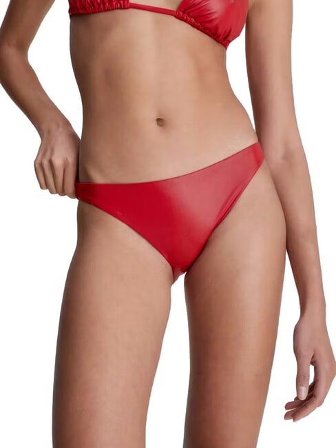 CALVIN KLEIN CK Costume bikini slip orchard red - Costumi da bagno Donna