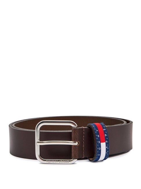 TOMMY HILFIGER TJM RYAN Cintura in pelle  dark brown - Cinture