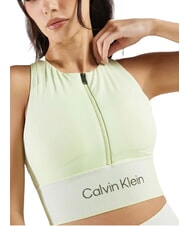 CALVIN KLEIN CK PERFORMANCE Reggiseno sportivo zip medio impatto - Reggiseni Donna