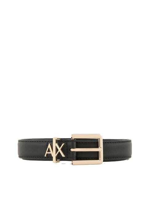 ARMANI EXCHANGE TONGUE Cintura in pelle Nero - Cinture