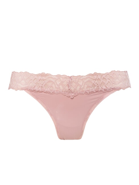 CALVIN KLEIN CK Slip in microfibra con pizzo subdued - Slip Donna