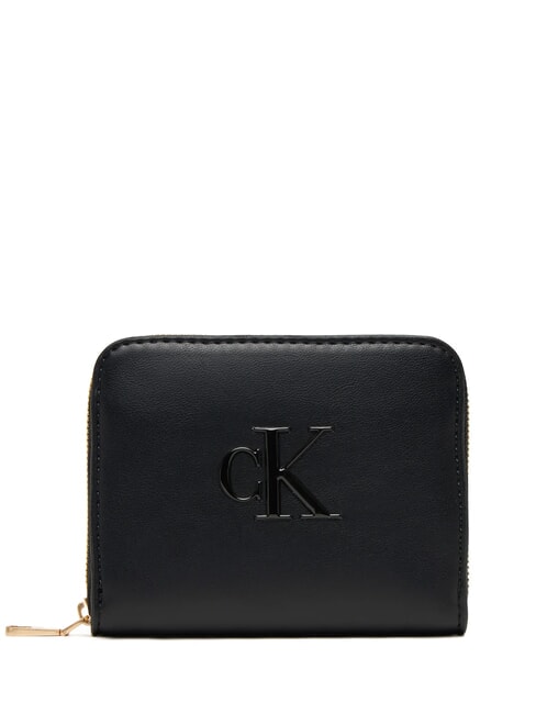 CALVIN KLEIN BOLD MONOGRAM Portafoglio small na black - Portafogli Donna