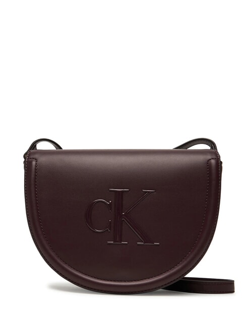 CALVIN KLEIN BOLD MONOGRAM Borsa a tracolla fudge - Borse Donna