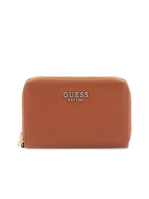 GUESS AMORETTE Portafoglio medio 2 zip around COGNAC - Portafogli Donna