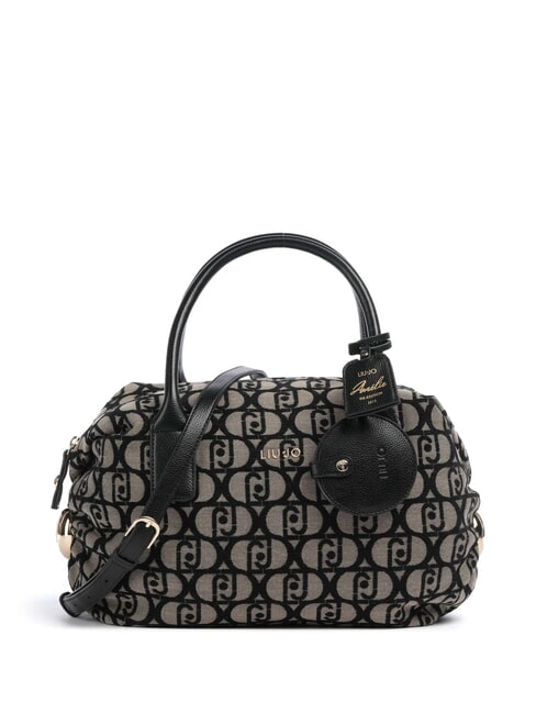 LIUJO AMELIE Borsa a bauletto logo monogram tabacco - Borse Donna