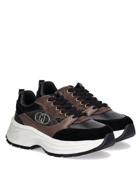 LIUJO EVA 06 Sneakers chunky black/brown - Scarpe Donna