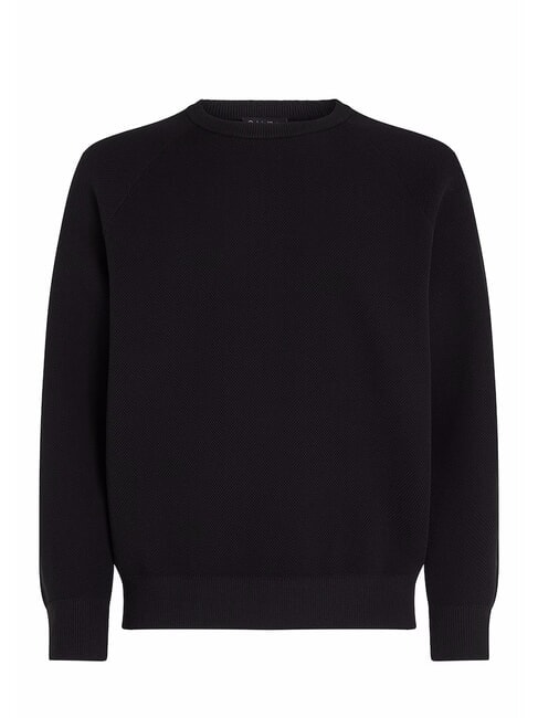 CALVIN KLEIN CK PERFORMANCE Felpa girocollo logo manica black beauty - Felpe Uomo