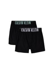 CALVIN KLEIN CK 2 boxer b- white, tickled greeen lgs - Slip Uomo - 1