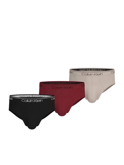CALVIN KLEIN CK 3 slip black, syrah, cocoon - Slip Uomo