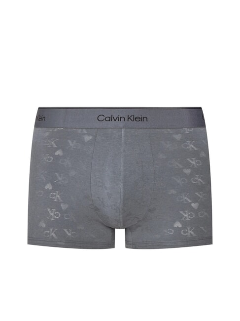 CALVIN KLEIN CK Boxer logo cuore all over hearts monogram turbulence - Slip Uomo