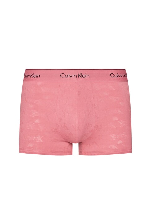 CALVIN KLEIN CK Boxer logo cuore all over hearts monogram berry pink - Slip Uomo