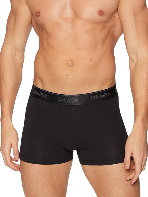 CALVIN KLEIN CK Boxer con elastico a contrasto black - Slip Uomo