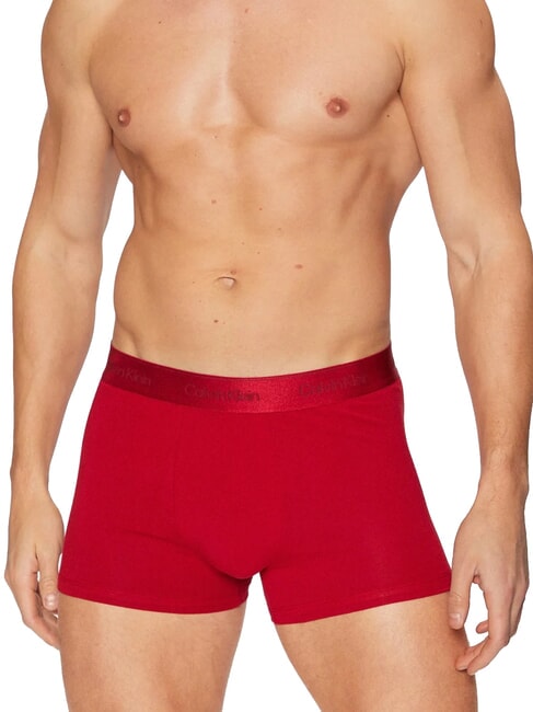 CALVIN KLEIN CK Boxer con elastico a contrasto juneberry - Slip Uomo