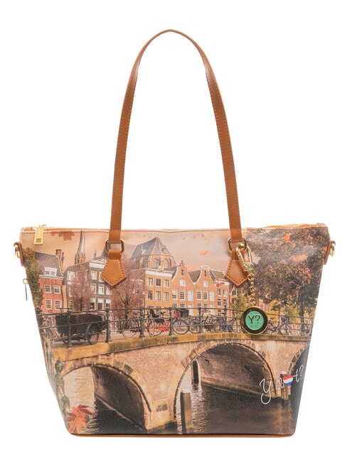 YNOT YESBAG Shopping Bag autumn river - Borse Donna
