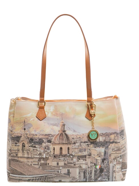 YNOT YESBAG Borsa a spalla stampata etnea - Borse Donna