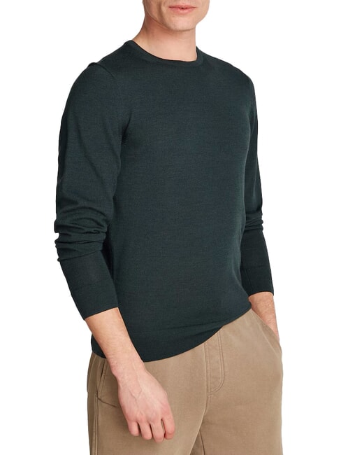 CALVIN KLEIN SUPERIOR WOOL Maglione lana scollo tondo midnight forest heather - Maglie Uomo