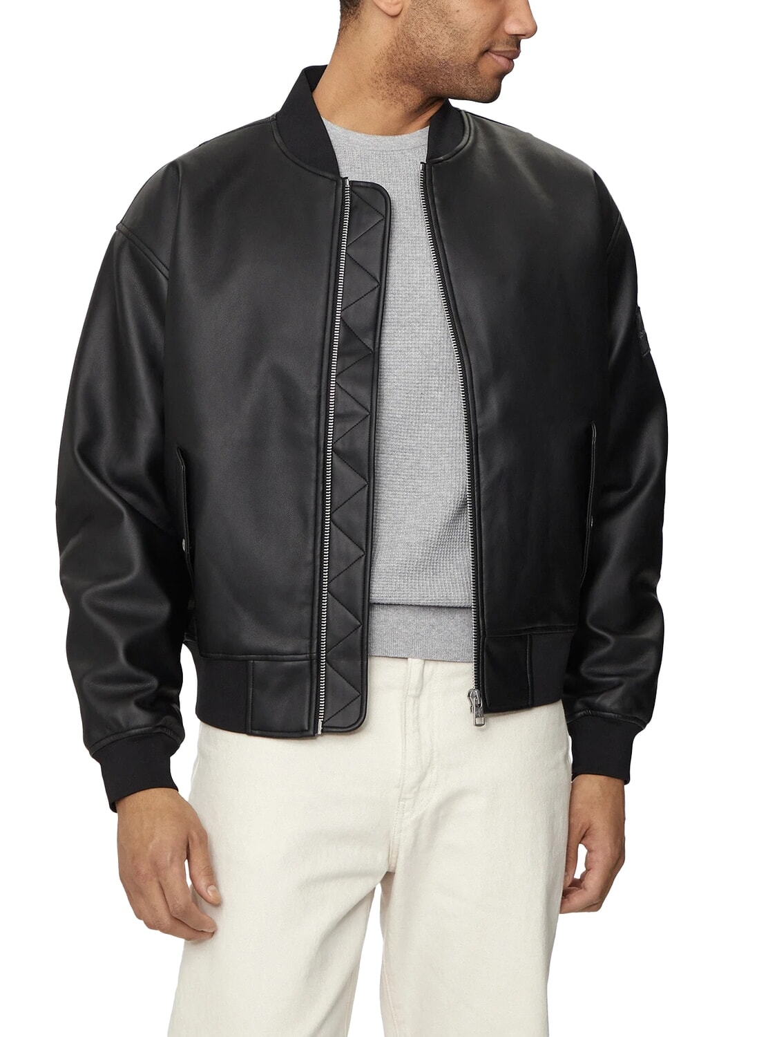 Calvin Klein Ck Jeans Giacca Bomber Relaxed Fit Ck Black