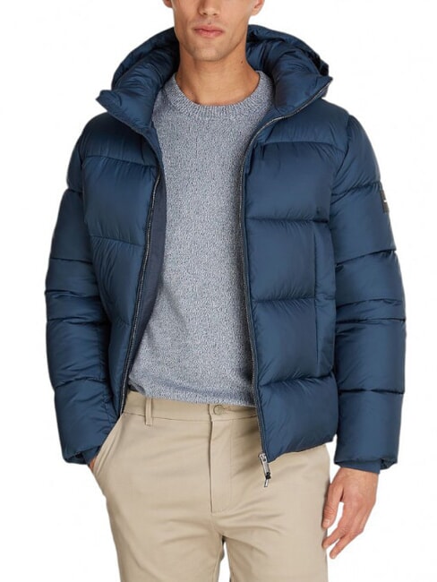 CALVIN KLEIN CK Giubbotto imbottito cappuccio fisso ink - Piumini Uomo