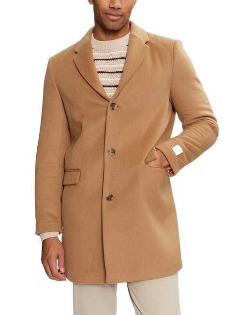 CALVIN KLEIN CK Cappotto in misto lana natural khaki - Giacche Uomo