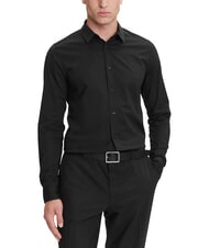 CALVIN KLEIN CK JEANS Camicia manica lunga slim fit stretch ck black - Camicie Uomo - 1