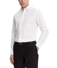 CALVIN KLEIN CK JEANS Camicia manica lunga slim fit stretch bright white - Camicie Uomo - 1