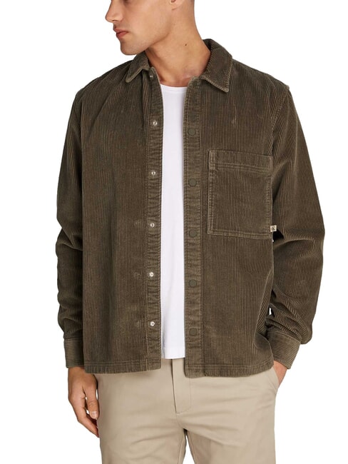 CALVIN KLEIN CK JEANS Camicia manica lunga velluto a coste relaxed fit tarmac - Camicie Uomo