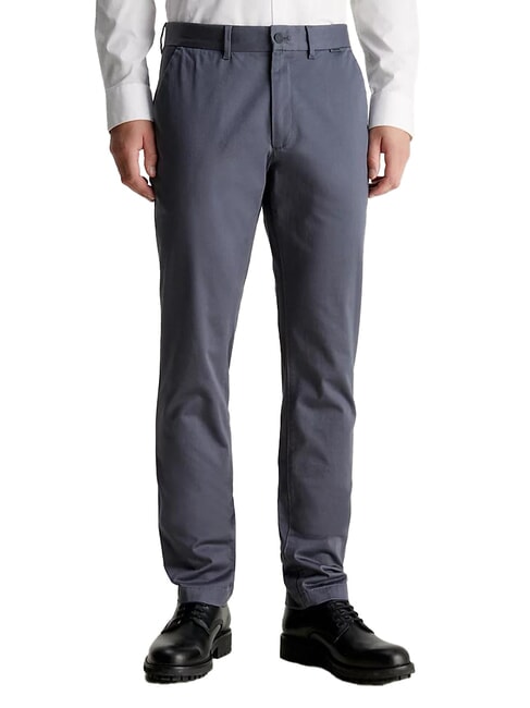 CALVIN KLEIN CK Pantaloni chino slim fit iron gate - Pantaloni Uomo