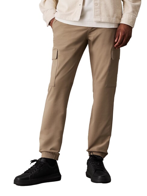 CALVIN KLEIN CK JEANS Pantalone jogger cargo stretch brindle - Jeans Uomo