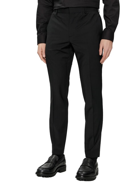 CALVIN KLEIN CK Pantaloni eleganti slim fit misto lana ck black - Pantaloni Uomo