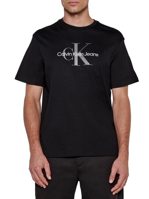 CALVIN KLEIN CK JEANS T-shirt maniche corte in cotone con logo black - T-shirt Uomo