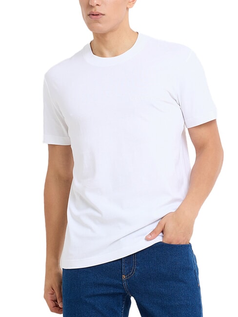CALVIN KLEIN CK JEANS T-shirt in cotone a manica corta bright white - T-shirt Uomo