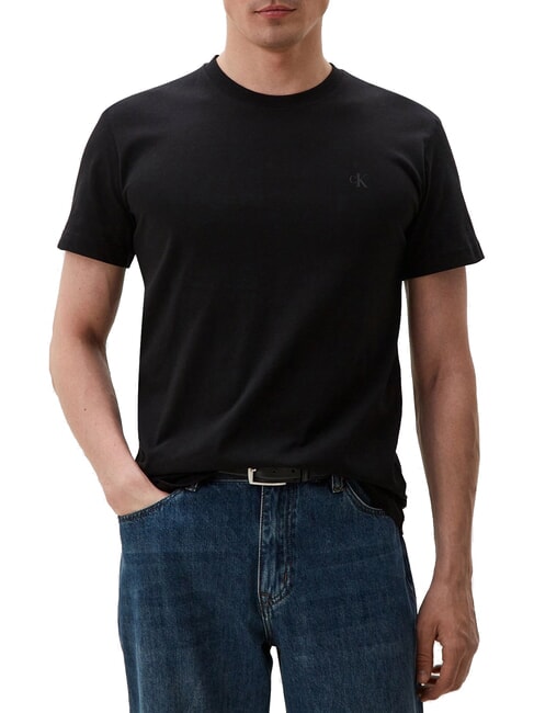 CALVIN KLEIN CK JEANS T-shirt manica corta in cotone ck black - T-shirt Uomo