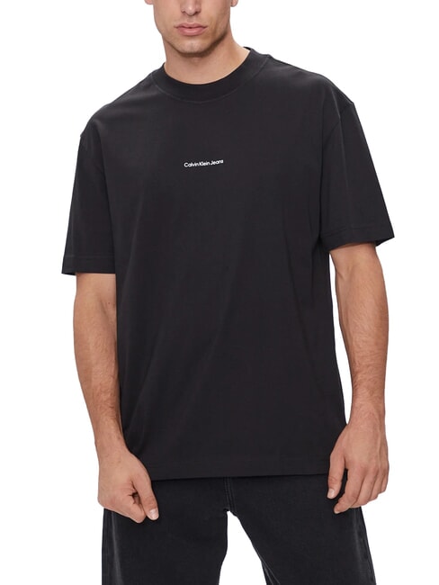 CALVIN KLEIN CK JEANS T-shirt a maniche corte regular fit ck black - T-shirt Uomo
