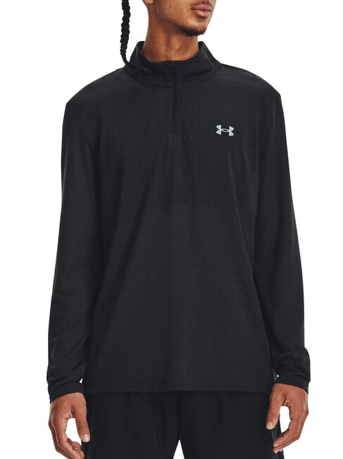 UNDER ARMOUR SEAMLESS Felpa sportiva black - Felpe Uomo