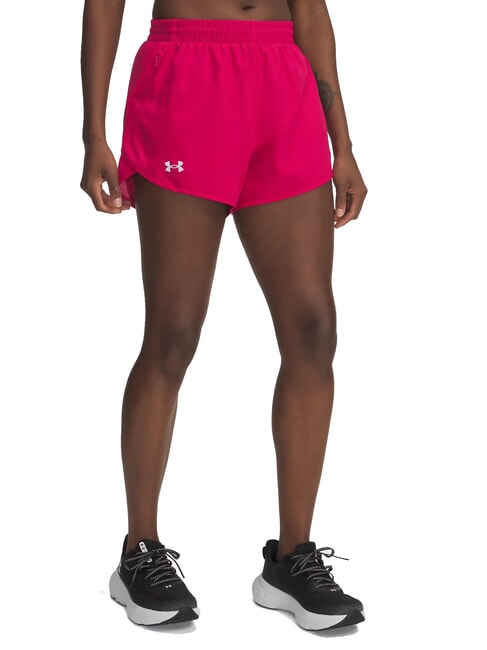 UNDER ARMOUR FLY BY 3  shaded fuchsia - Pantaloni Uomo