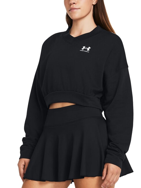 UNDER ARMOUR RIVAL TERRY Felpa black - Felpe Donna