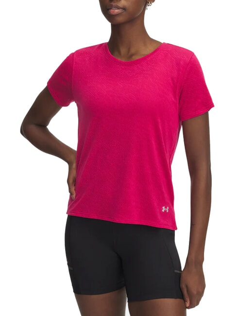 UNDER ARMOUR LAUNCH T-shirt shaded fuchsia - T-shirt e Top Donna