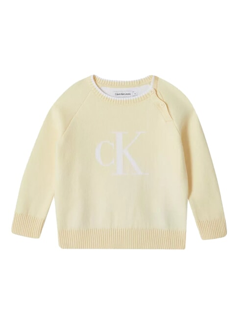CALVIN KLEIN CK KIDS Felpa girocollo con bottoncini afterglow - Felpe Bambini