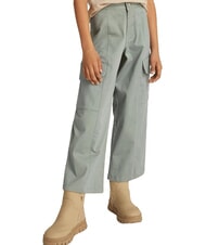 CALVIN KLEIN CK KIDS Pantaloni bimba cargo in cotone meteor green - Pantaloni bambini - 1