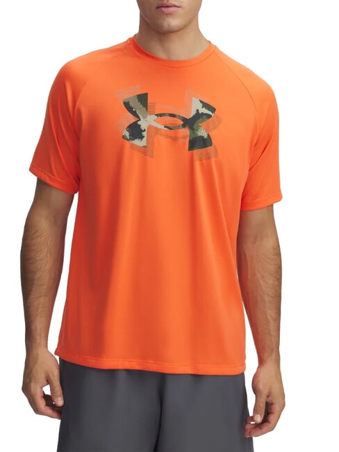 UNDER ARMOUR TECH PRINT T-Shirt fire - T-shirt Uomo