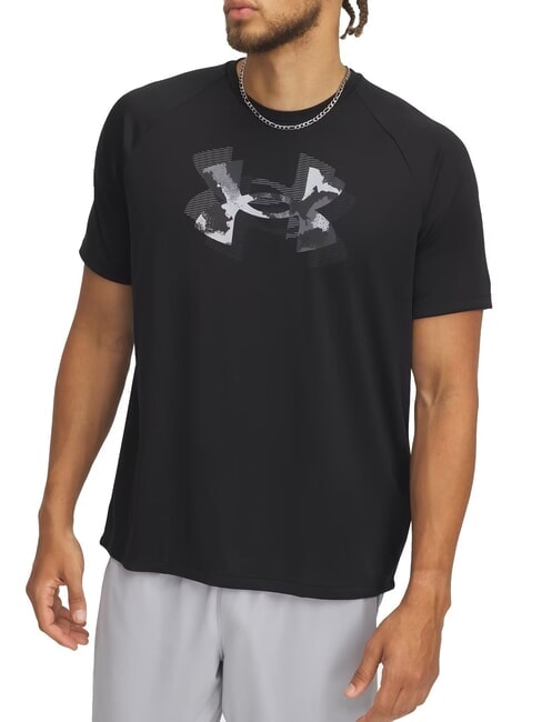UNDER ARMOUR TECH PRINT T-Shirt black - T-shirt Uomo