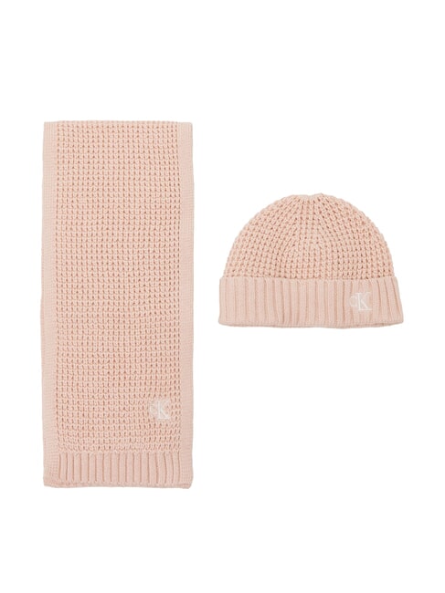 CALVIN KLEIN CK KIDS Set cappellino e sciarpa neonati meringue blush - Cappelli Bambini