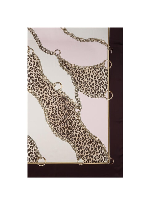 LIUJO MIX PRINT Foulard con stampa all over animalier red auberg - Sciarpe