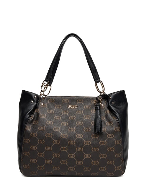 LIUJO CIRRY Borsa tote grande con nappina NERO - Borse Donna