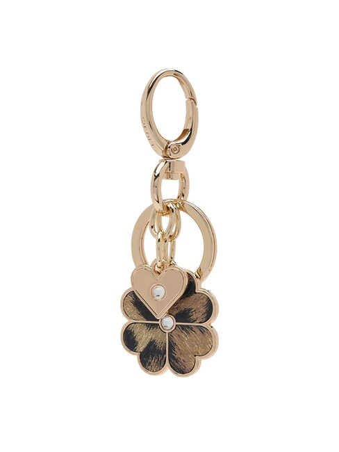 LIUJO FOUR-LEAF KEY RING Portachiavi in metallo con charms macula - Portachiavi